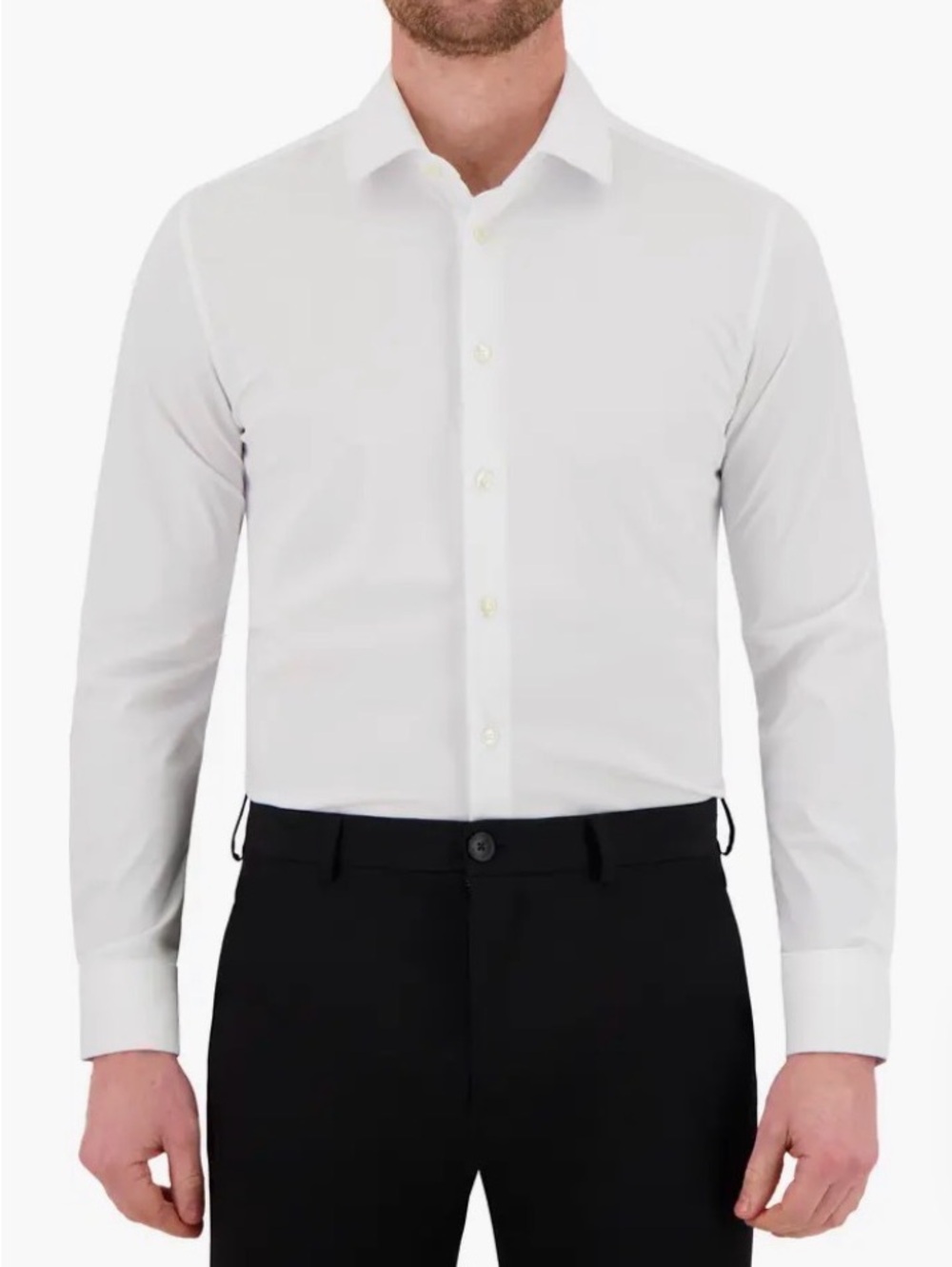 Victor Emmanuel Classic 100% Cotton Jersey Knit Button Down LS Dress Shirt